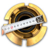 International Shore Connection - Ship Side Slotted - SOLAS - Brass 65mm BSP